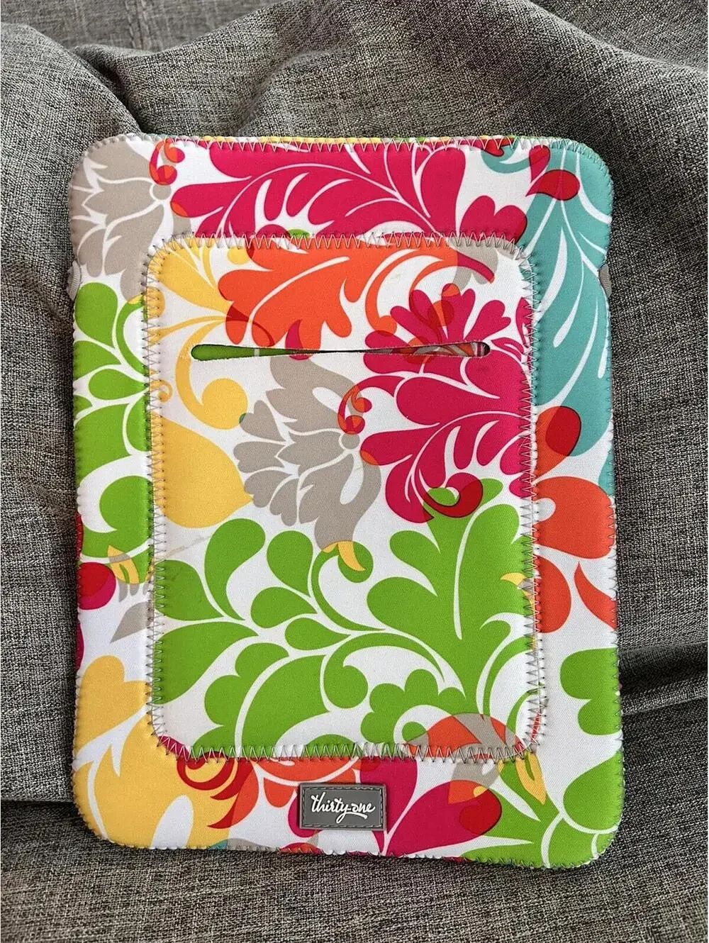 Thirty One Tote A Tablet Case Cover In Island Damask Tropical iPad Kindle Floral